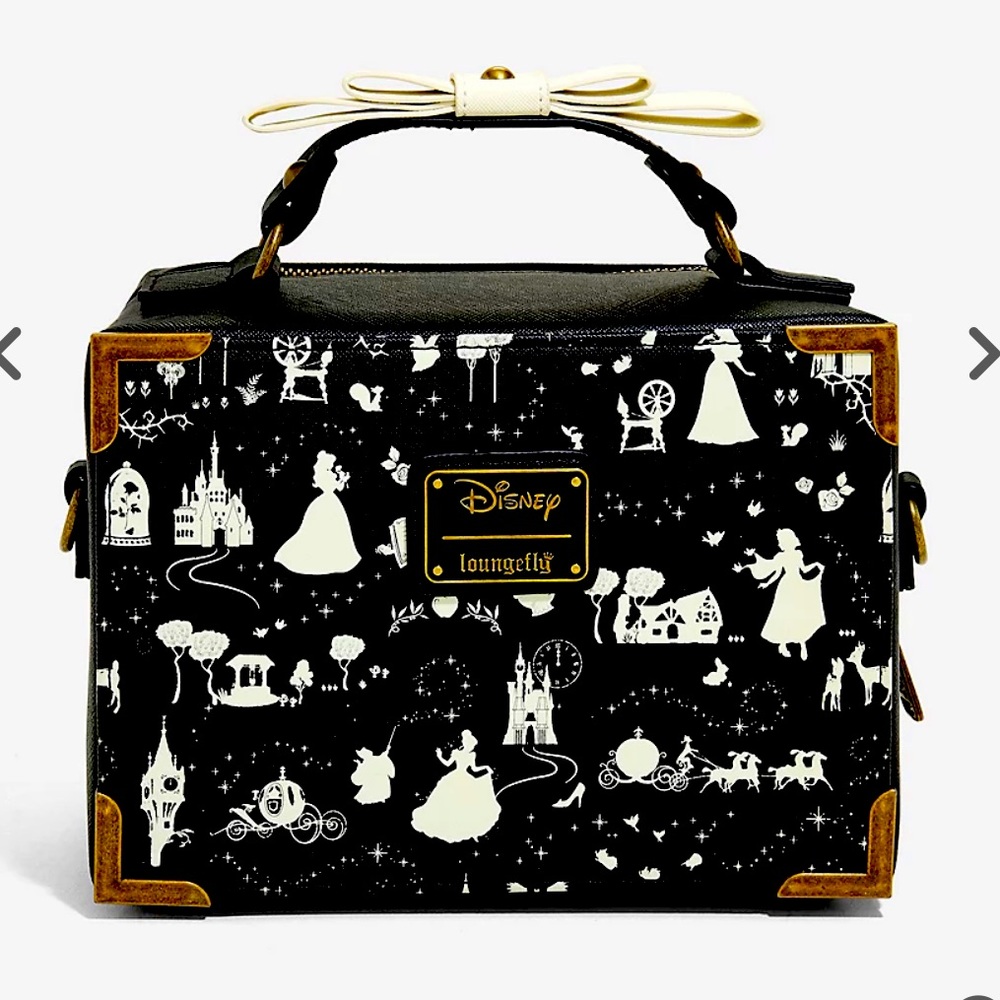 NWT Loungefly Disney Princess Box Crossbody Bag